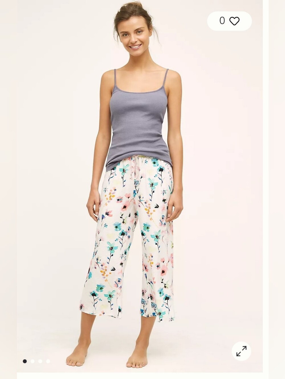 NWT Anthropologie May Flowers Sleep Pants Size Medium